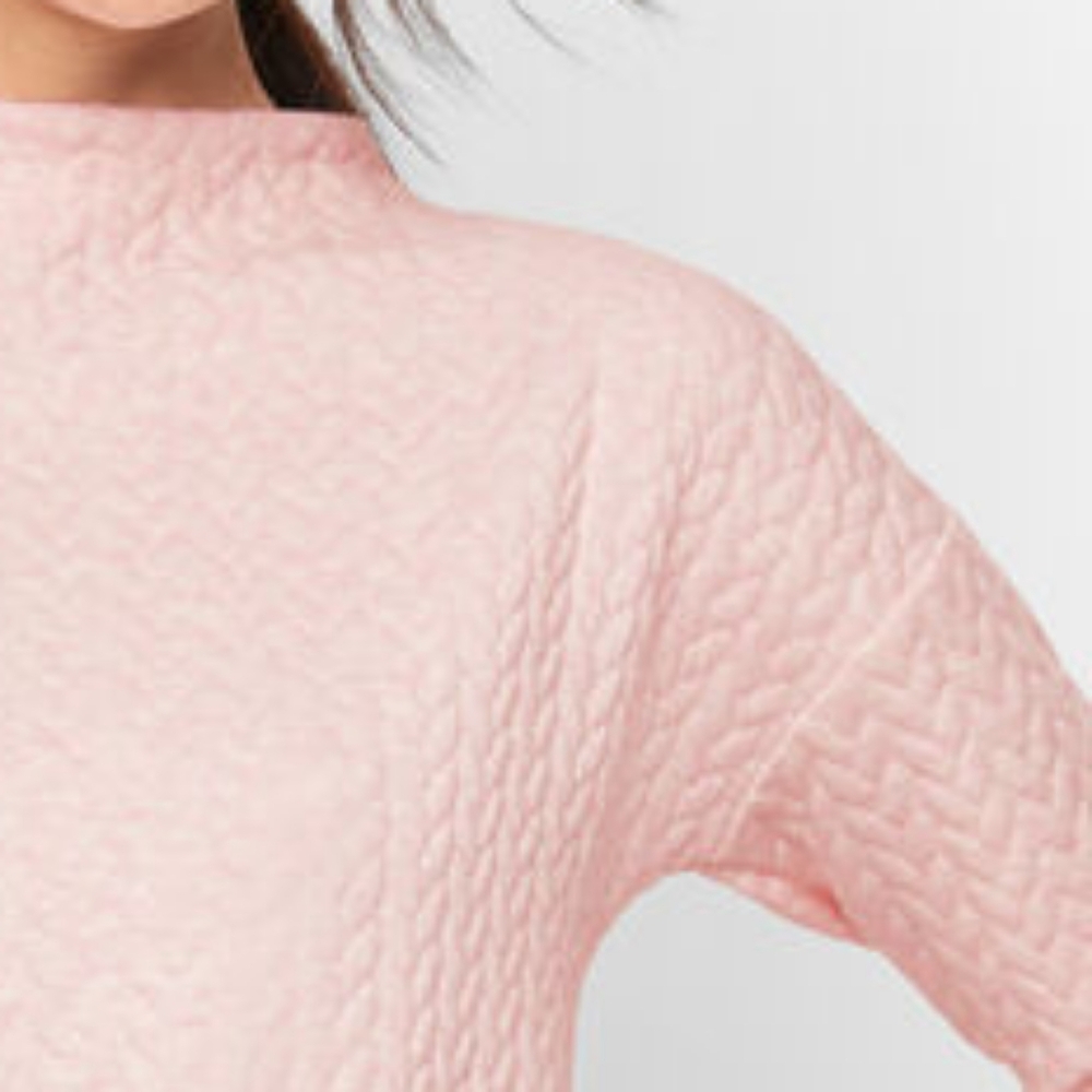 TALBOTS Quilted Jacquard Pullover - Lurex XLp - Picture 8 of 13